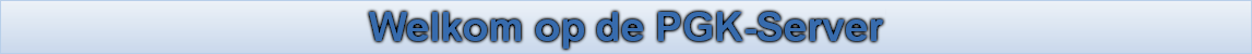 Welkom op de PGK-Server